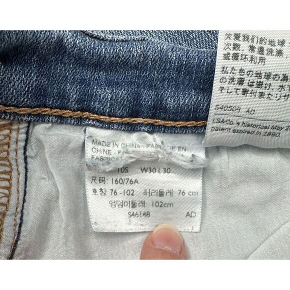 Levi's 513 Bootcut Stretch Denim Jeans Medium Wash Mid Rise Women's Size 30 x 30 - Picture 3 of 13